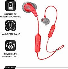 JBL K951842 Endurance Run BT (With Mic, In-Ear Earphones, Wireless Bluetooth connectivity, Without Noise cancellation, 6 hrs battery life, Sweat proof, Fliphook
)